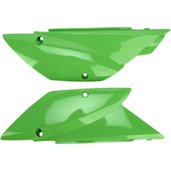 Plaques latérales - Vert - UFO Kawasaki 110 KLX 2010-2013