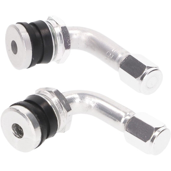 Paire de valves coudées 101 OCTANE Silver