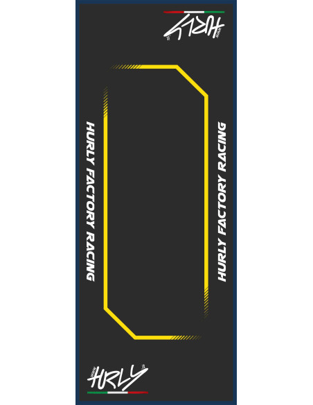 Tapis de sol environnemental HURLY 53x100cm Noir/Jaune