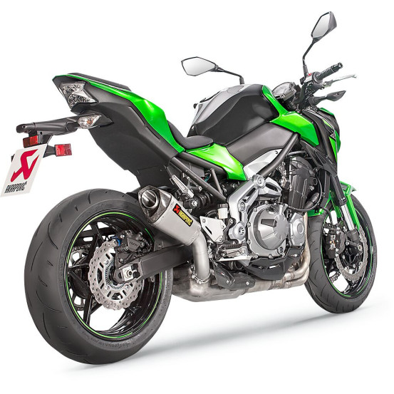Silencieux AKRAPOVIC Titane Kawasaki Z900 2017-2018 NON HOMOLOGUE