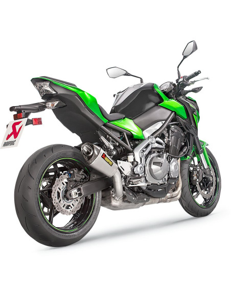 Silencieux AKRAPOVIC Titane Kawasaki Z900 2017-2018 NON HOMOLOGUE