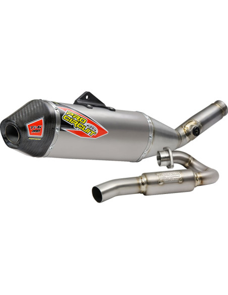 Ligne d'échappement PRO CIRCUIT Ti-6 PRO titane carbone Kawasaki 450 KXF 2019-2020