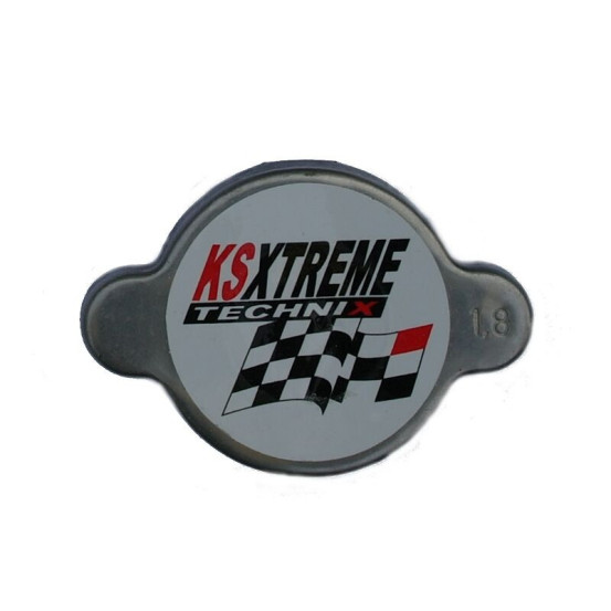 Bouchon de radiateur KSX 1.8 bar pour montage japonais Honda/Kawasaki/Suzuki/Yamaha/Sherco/Beta