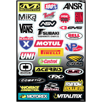Planche d’autocollants sponsor Factory Effex C