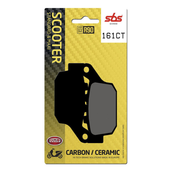 Plaquettes de frein SBS 161 CT Carbone Céramique