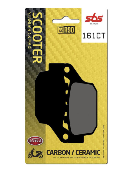 Plaquettes de frein SBS 161 CT Carbone Céramique