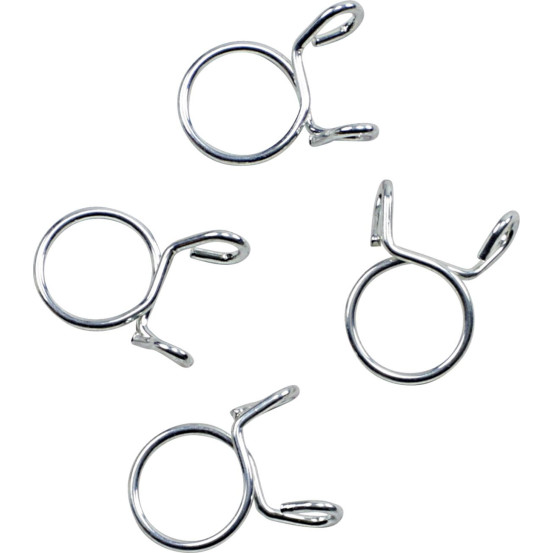 Kit 4 colliers de serrage durite FUEL STAR 14,3mm gris