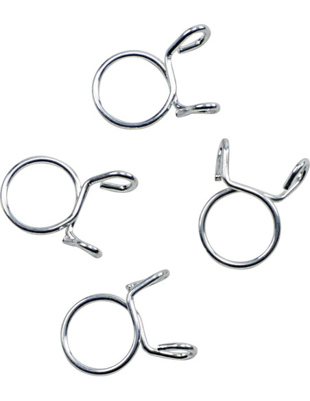 Kit 4 colliers de serrage durite FUEL STAR 14,3mm gris