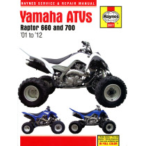Manuel entretien et réparation HAYNES Yamaha 660/700 Raptor 2001-2012 en Anglais