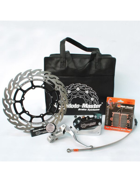 Kit frein avant complet supermotard MOTO MASTER - Disque Flame 320mm - SHERCO SE / SE-R / SEF / SEF-R (avec éclairage)