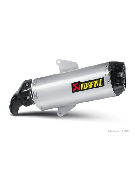Silencieux AKRAPOVIC Inox Aprilia SRV 850 2012-2016, Gilera GP 800 2008-2015