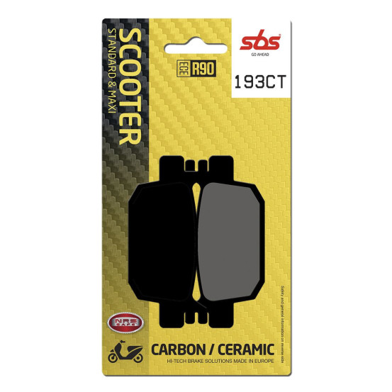 Plaquettes de frein SBS 193 CT Carbone Céramique