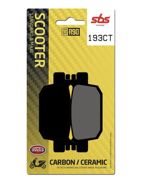 Plaquettes de frein SBS 193 CT Carbone Céramique