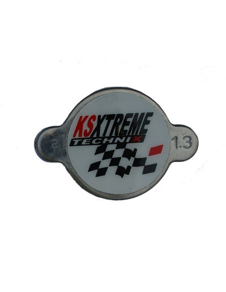 Bouchon de radiateur KSX 1.3 bar pour montage japonais Honda/Kawasaki/Suzuki/Yamaha/Sherco/Beta