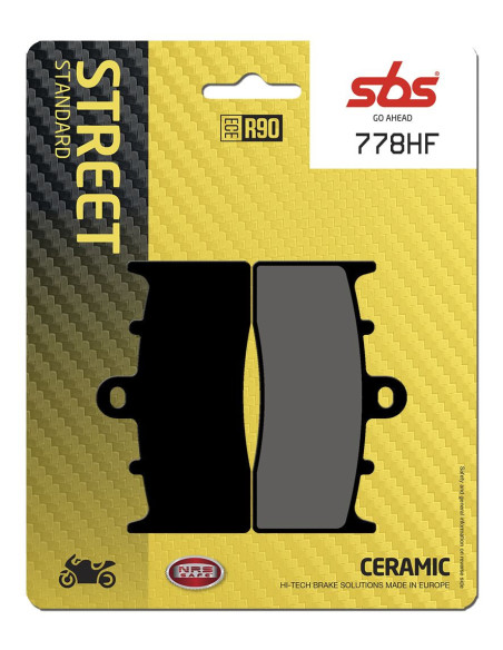 Plaquettes de frein SBS 778 HF Céramique