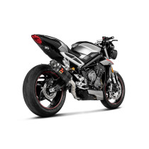 Silencieux AKRAPOVIC Carbone Triumph 765 Street Triple S/R 2017-2020