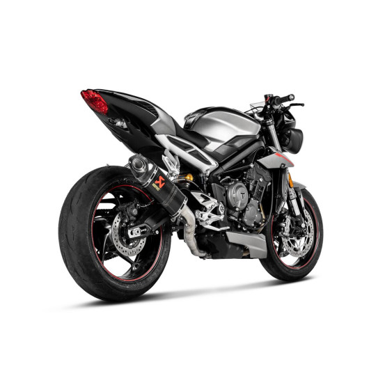 Silencieux AKRAPOVIC Carbone Triumph 765 Street Triple S/R 2017-2020
