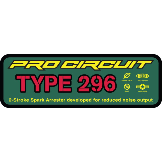 Stickers silencieux Pro Circuit Type 296