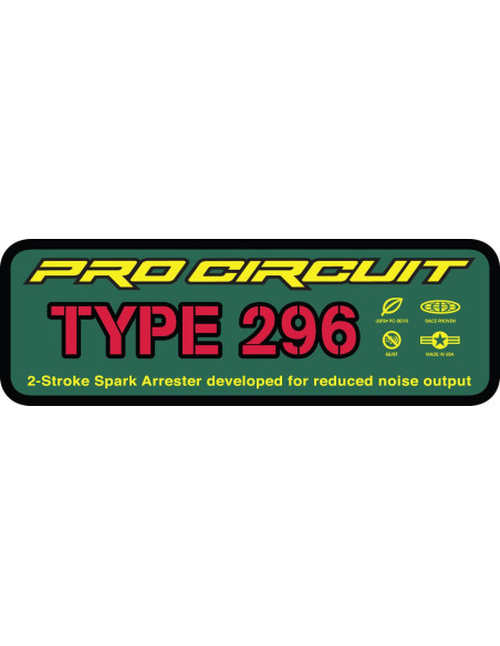 Stickers silencieux Pro Circuit Type 296