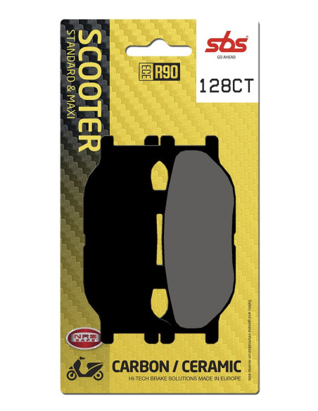Plaquettes de frein SBS 128 CT Carbone Céramique