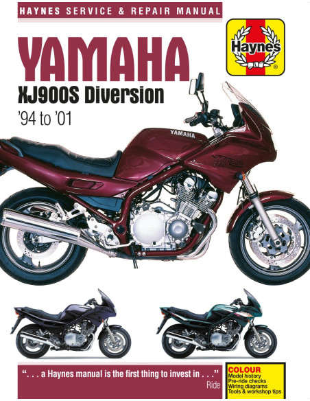 Manuel entretien et réparation HAYNES Yamaha 900 XJS Diversion 1994-2001 en Anglais