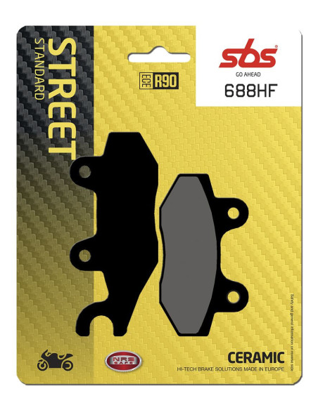 Plaquettes de frein SBS 688 HF Céramique