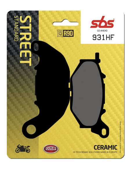 Plaquettes de frein SBS 931 HF Céramique