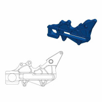 Patte de déport bleue étrier de frein arrière BREMBO pour disque en 220mm MOTO MASTER - GAS GAS / HUSQVARNA / KTM