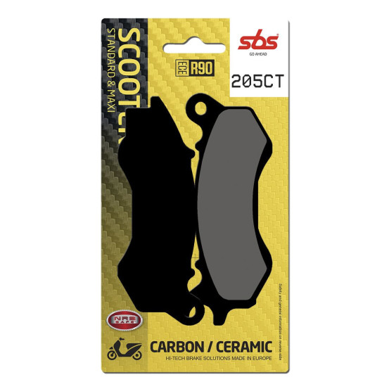 Plaquettes de frein SBS 205 CT Carbone Céramique