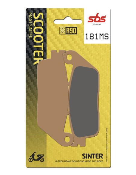 Plaquettes de frein SBS 181 MS Evo Sinter