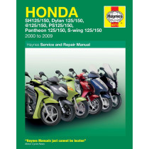 Manuel entretien et réparation HAYNES Honda 125/150 SH/Dylan/Pantheon/S-Wing 2000-2009 en Anglais