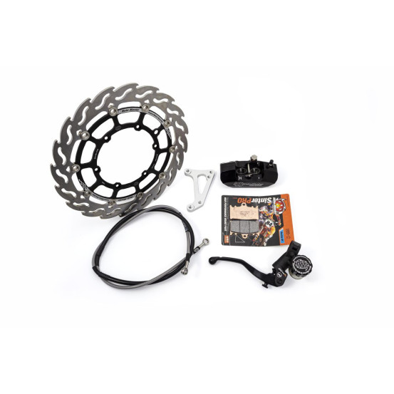 Kit frein avant complet supermotard MOTO MASTER - Disque Flame 320mm - GAS GAS / HUSABERG / HUSQVARNA / KTM (avec éclairage)