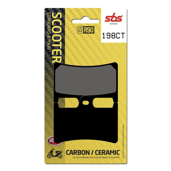 Plaquettes de frein SBS 198 CT Carbone Céramique
