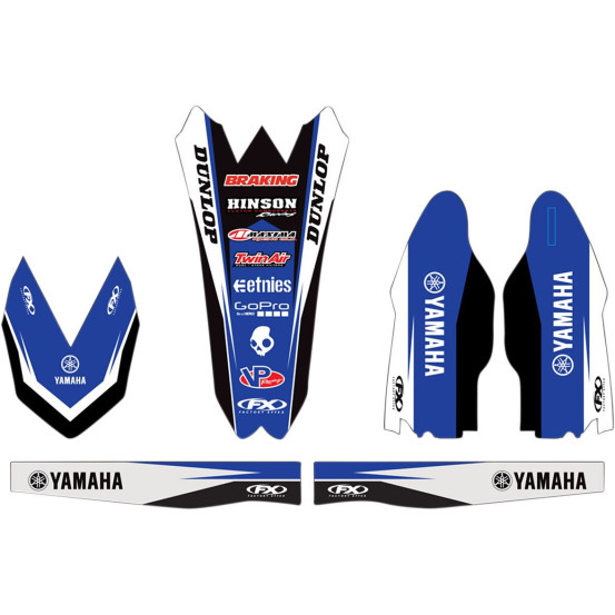 Kit Stickers 4 éléments FACTORY EFFEX YAMAHA YZ 450 F 2018