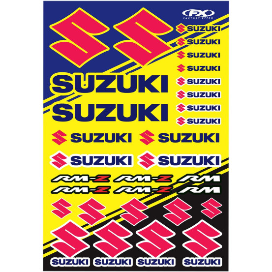 Planche d’autocollants Suzuki RM Factory Effex