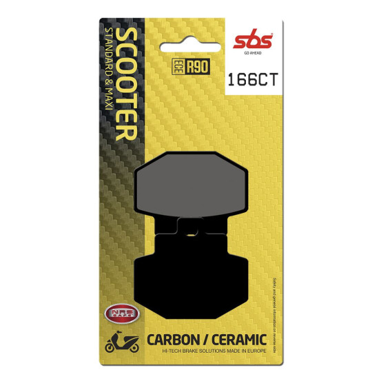 Plaquettes de frein SBS 166 CT Carbone Céramique
