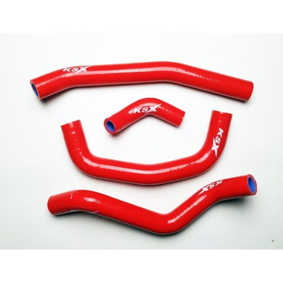 Durites de radiateur KSX renforcées silicone Honda 250 CRF-R 2018-2020 Rouge