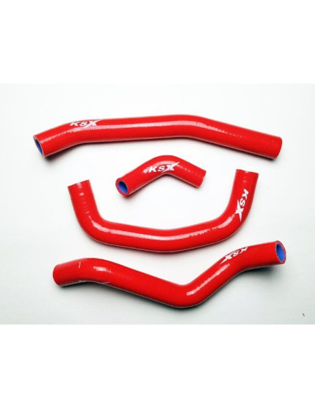 Durites de radiateur KSX renforcées silicone Honda 250 CRF-R 2018-2020 Rouge