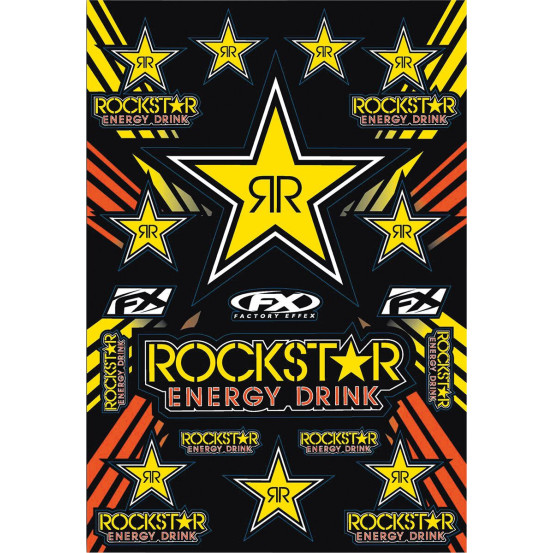 Planche d’autocollants ROCKSTAR Factory Effex