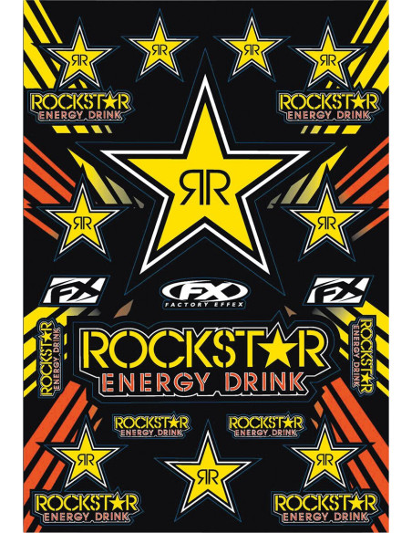 Planche d’autocollants ROCKSTAR Factory Effex