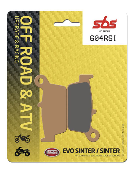 Plaquettes de frein SBS 604 RSI Sinter - Evo Sinter
