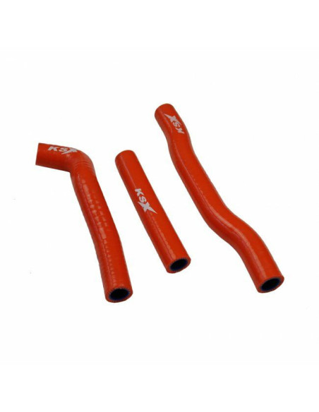 Durites de radiateur KSX renforcées silicone Husqvarna 125 TC 2016-2018 KTM 125 SX 2016-2018 Orange