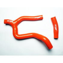 Durites de radiateur KSX renforcées silicone Husqvarna 250 FC 2019-2020 KTM 250 SXF 2019-2020 Orange