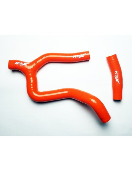 Durites de radiateur KSX renforcées silicone Husqvarna 250 FC 2019-2020 KTM 250 SXF 2019-2020 Orange