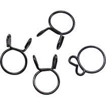 Kit 4 colliers de serrage durite FUEL STAR 15,2mm Noir