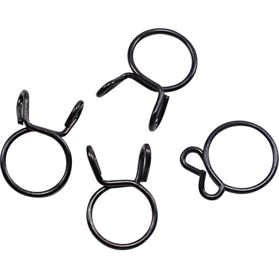 Kit 4 colliers de serrage durite FUEL STAR 15,2mm Noir
