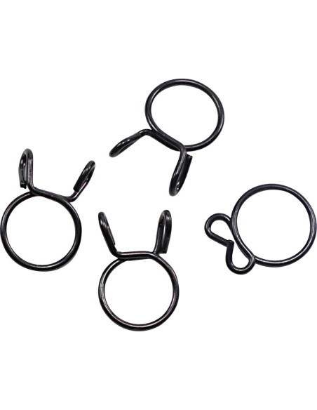 Kit 4 colliers de serrage durite FUEL STAR 15,2mm Noir