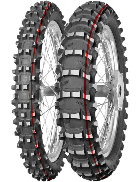 Pneu Avant Cross MITAS Terra Force-MX 80/100-21 Sable 51M TT Red