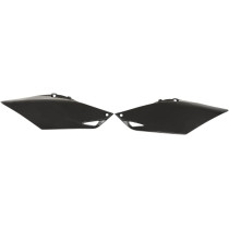 Plaques latérales - Noir - UFO Honda 250 CRF R 2014-2016 / 450 CRF R 2013-2016 Simple Sortie (La Paire)