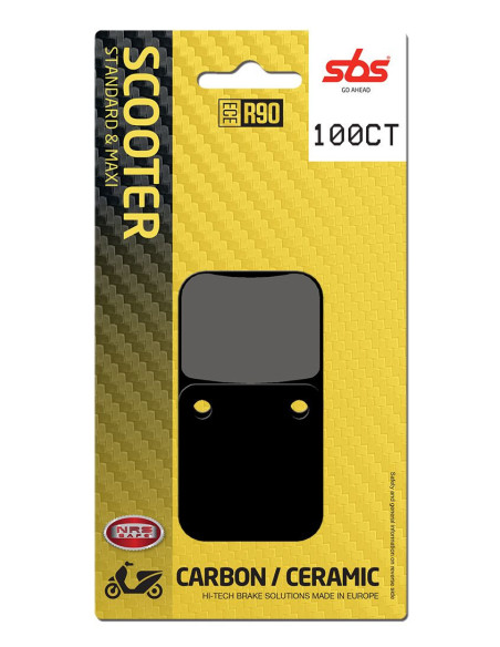 Plaquettes de frein SBS 100 CT Carbone Céramique